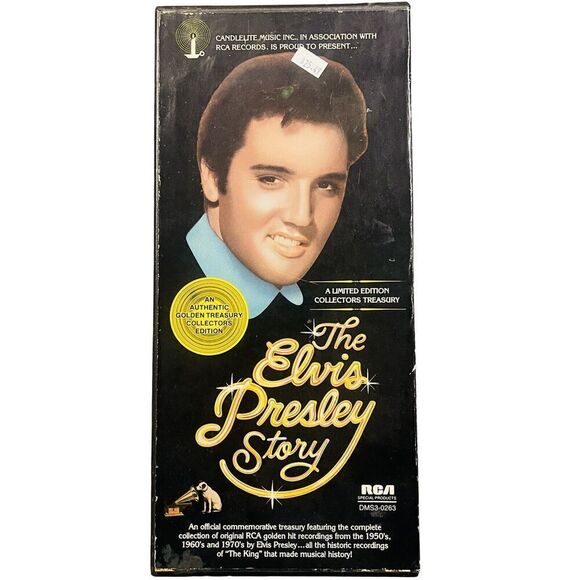 The Elvis Presley Story 1977 Limited Edition Box Set on Three 8-Track Tapes - Picture 1 of 5